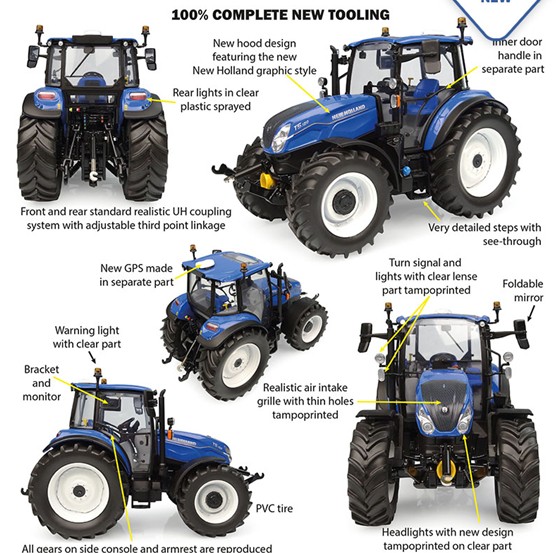 New Holland T5.120 Dual Command 2025 - 1:32